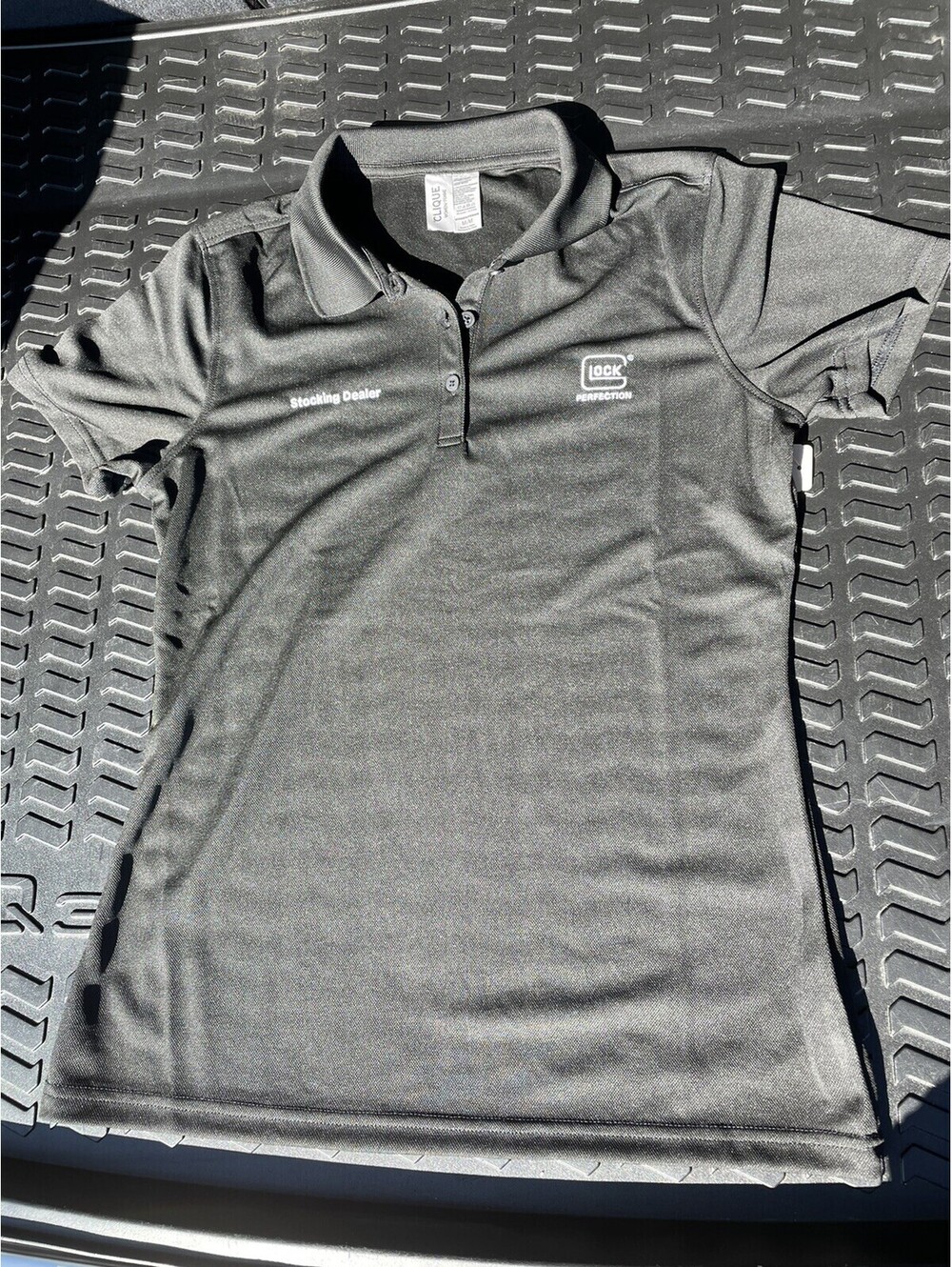 Glock Handgun Gun Dealer Women’s M Medium Black Polo Shirt